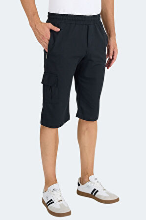 Slazenger NECK I Erkek Cepli Kapri Siyah Şort
