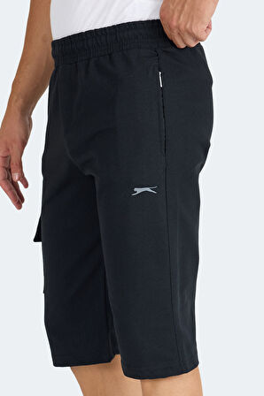 Slazenger NECK I Erkek Cepli Kapri Siyah Şort