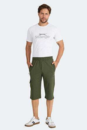 Slazenger NECK I Erkek Cepli Kapri Haki Şort