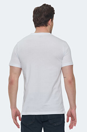 Slazenger SARGON 2 li Set Erkek  Beyaz - Siyah Tişört