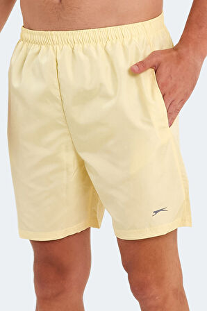 Slazenger RABI 2 li Set Erkek Cepli Deniz Şortu Saks Mavi - Sarı Mayo