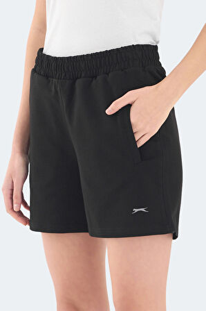 Slazenger RAMLAH 2 li Set Kadın Cepli Siyah - Bej Şort