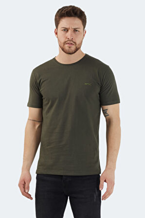 Slazenger SANDER KTN 3 lü Set Erkek  Beyaz - Lacivert - Haki Tişört