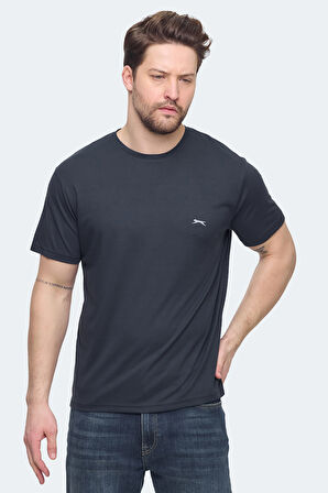 Slazenger KRATER 3 lü Set Erkek  Koyu Gri - Açık Yeşil - Indigo Tişört