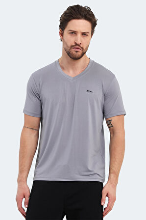 Slazenger KATRINA 5 li Set Erkek  Beyaz - Siyah - Gri - Saks Mavi - Kırmızı Tişört