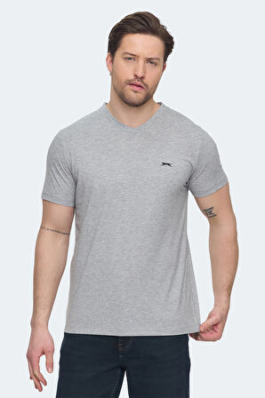 Slazenger SARGON 5 li Set Erkek  Beyaz - Siyah - Lacivert - Haki - Gri Tişört