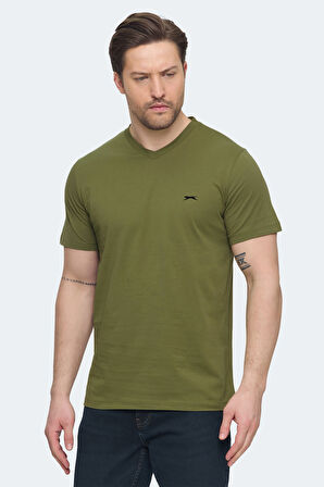 Slazenger SARGON 5 li Set Erkek  Beyaz - Siyah - Lacivert - Haki - Gri Tişört