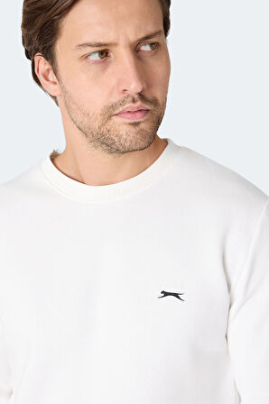 Slazenger MEGAR I Erkek  Ekru Sweatshirt