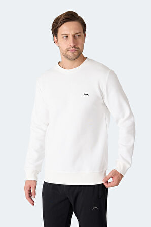 Slazenger MEGAR I Erkek  Ekru Sweatshirt