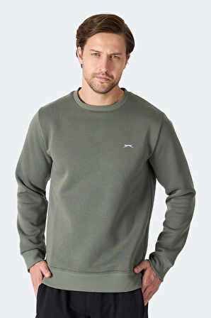 Slazenger MEGAR I Erkek  Haki Sweatshirt