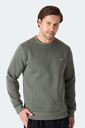 Slazenger MEGAR I Erkek  Haki Sweatshirt