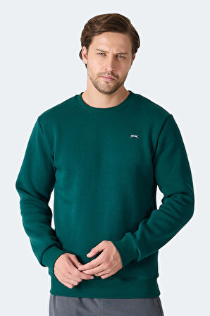 Slazenger MEGAR I Erkek  Koyu Yeşil Sweatshirt