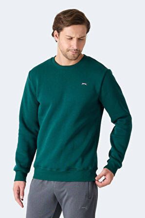 Slazenger MEGAR I Erkek  Koyu Yeşil Sweatshirt