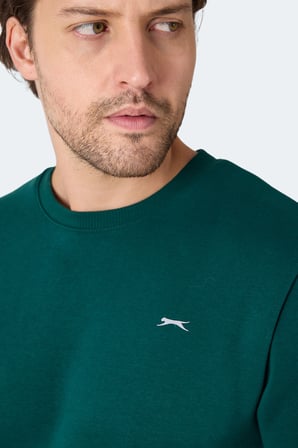 Slazenger MEGAR I Erkek  Koyu Yeşil Sweatshirt