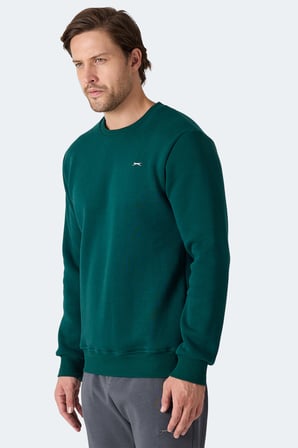 Slazenger MEGAR I Erkek  Koyu Yeşil Sweatshirt