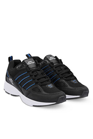 Slazenger JAZZY I Erkek  Siyah / Saks Mavi Koşu & Yürüyüş Spor Ayakkabısı