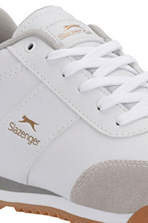 Slazenger PROTECT I Erkek  Beyaz / Altın Günlük Spor Ayakkabısı