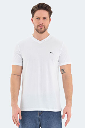 Slazenger RIVALDO 3 lü Set Erkek  Beyaz - Gri - Siyah Tişört