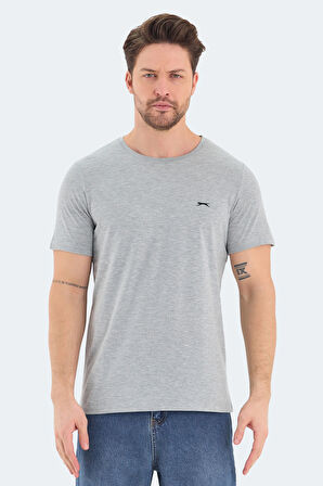 Slazenger ROSALVA 3 lü Set Erkek  Beyaz - Gri - Siyah Tişört