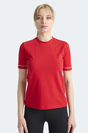 Slazenger VITYA 3 lü Set Kadın  Beyaz - Siyah - Kırmızı Tişört