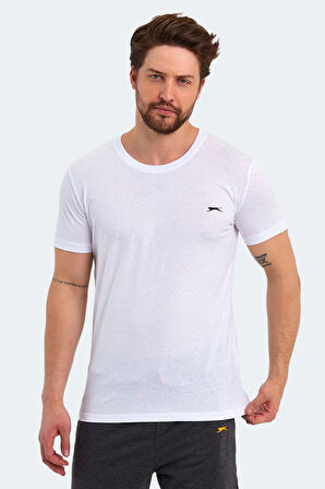 Slazenger SANDER KTN 5 li Set Erkek  Beyaz - Gri - Lacivert - Koyu Yeşil - Açık Pembe Tişört