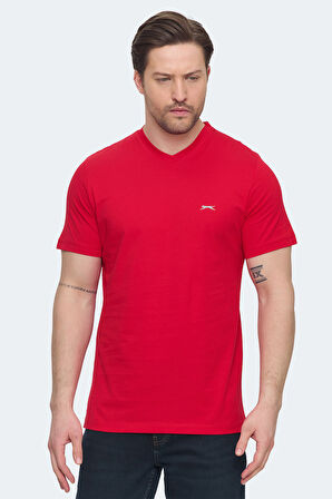 Slazenger SARGON 5 li Set Erkek  Beyaz - Lacivert - Kırmızı - Mavi - Koyu Yeşil Tişört