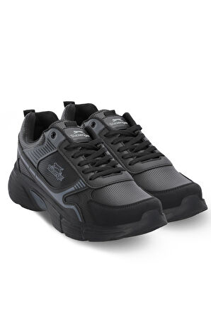 Slazenger MONTERO I Erkek  Siyah / Koyu Gri Koşu & Yürüyüş Spor Ayakkabısı