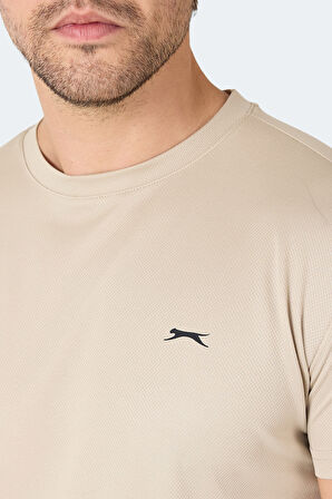 Slazenger OMAR KTN Erkek  Ekru Tişört