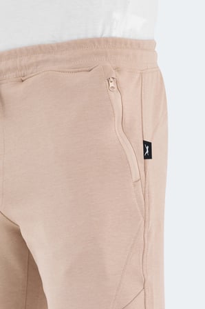 Slazenger VENOM 2 Lİ SET Erkek Fermuar Cepli Slim Fit Siyah - Bej Eşofman Altı