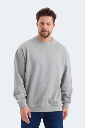 Slazenger VADIK 2li set Erkek Oversıze Siyah - Gri Sweatshırt