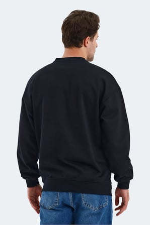Slazenger VADIK 2li set Erkek Oversıze Siyah - Gri Sweatshırt