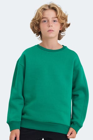 Slazenger LOGAN 2 li set Unisex Çocuk  Yeşil - Mavi Sweatshırt