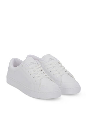 Slazenger FOSTER IN Kadın  Beyaz / Beyaz Günlük Spor Ayakkabısı