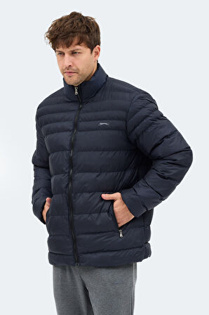 Slazenger HORIZON I Erkek Dik Yaka Fermuarlı Lacivert Mont & Kaban