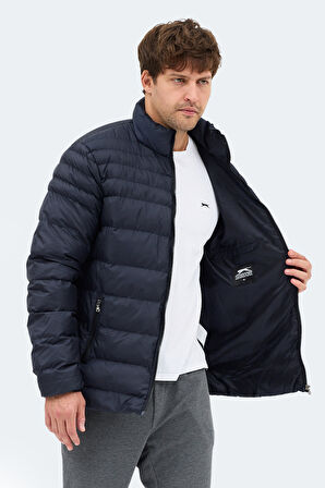 Slazenger HORIZON I Erkek Dik Yaka Fermuarlı Lacivert Mont & Kaban