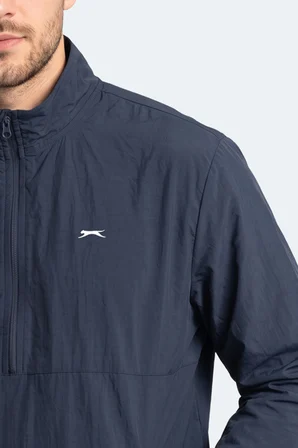 Slazenger RECKON Erkek Dik Yaka Fermuarlı Lacivert Sweatshırt