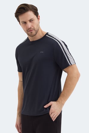 Slazenger REWIND Erkek  Koyu Gri Tişört