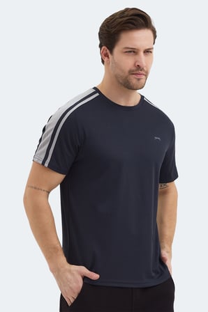 Slazenger REWIND Erkek  Koyu Gri Tişört