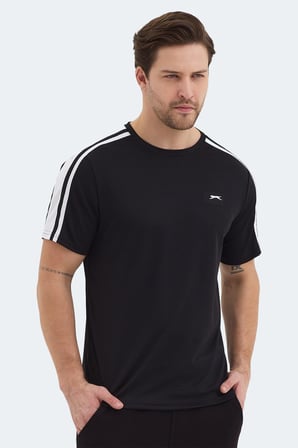 Slazenger REWIND Erkek  Siyah Tişört