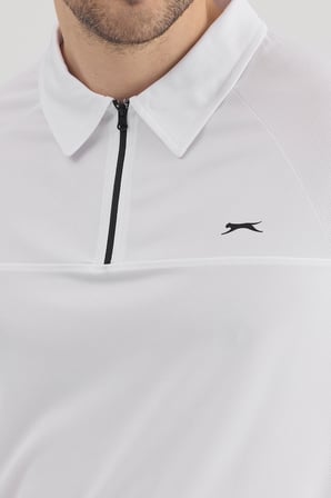 Slazenger REYANA Erkek Polo Yaka Beyaz Tişört
