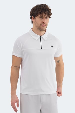 Slazenger REYANA Erkek Polo Yaka Beyaz Tişört