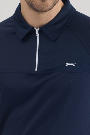 Slazenger REYANA Erkek Polo Yaka Lacivert Tişört