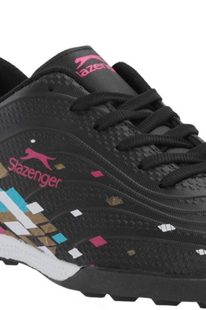Slazenger CANARIA Erkek Çocuk Halı Saha Siyah Futbol Ayakkabısı