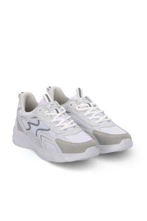 Slazenger SKYLINE I Erkek  Beyaz / Gri Koşu & Yürüyüş Spor Ayakkabısı