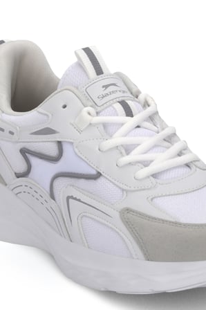 Slazenger SKYLINE I Erkek  Beyaz / Gri Koşu & Yürüyüş Spor Ayakkabısı