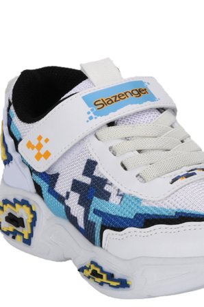 Slazenger NINJA Erkek Çocuk  Beyaz / Lacivert Günlük Spor Ayakkabısı