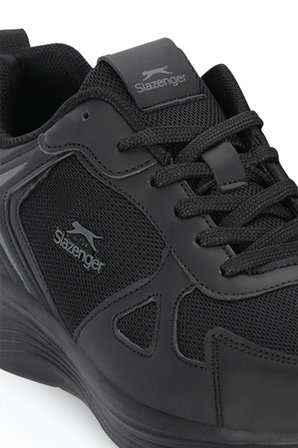 Slazenger FINESSE I Erkek  Siyah / Siyah Koşu & Yürüyüş Spor Ayakkabısı