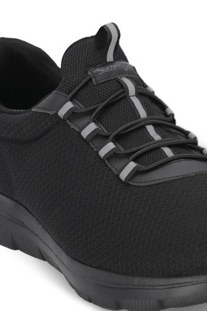 Slazenger FLEX FIT I Erkek  Siyah / Siyah Koşu & Yürüyüş Spor Ayakkabısı