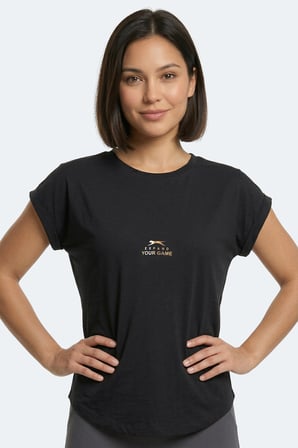 Slazenger KAPA Kadın  Siyah Tişört
