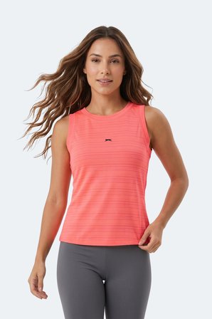 Slazenger KOREY Kadın Kolsuz Fuşya Tişört
